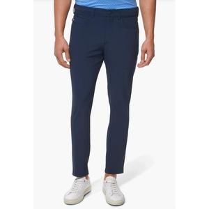 NEW MIZZEN + MAIN helmsman 5 pocket slim fit tapered leg pants in navy